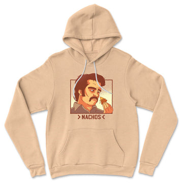 Nachos Drug Lord Hoodie in Heather Sand Dune color
